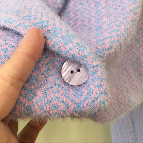 ZARA cropped jacket BLUE People  FAUX Fur Fuzzy Bloggers - Picture 5 of 9